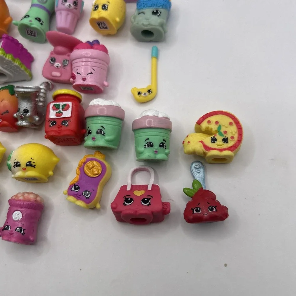 Shopkins Lot 39 Pieces – Food & Household Characters + Storage Baskets
